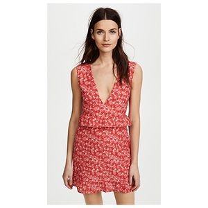 Nightwalker Elsa Mini Dress | Size XS | Red Floral | NWOT